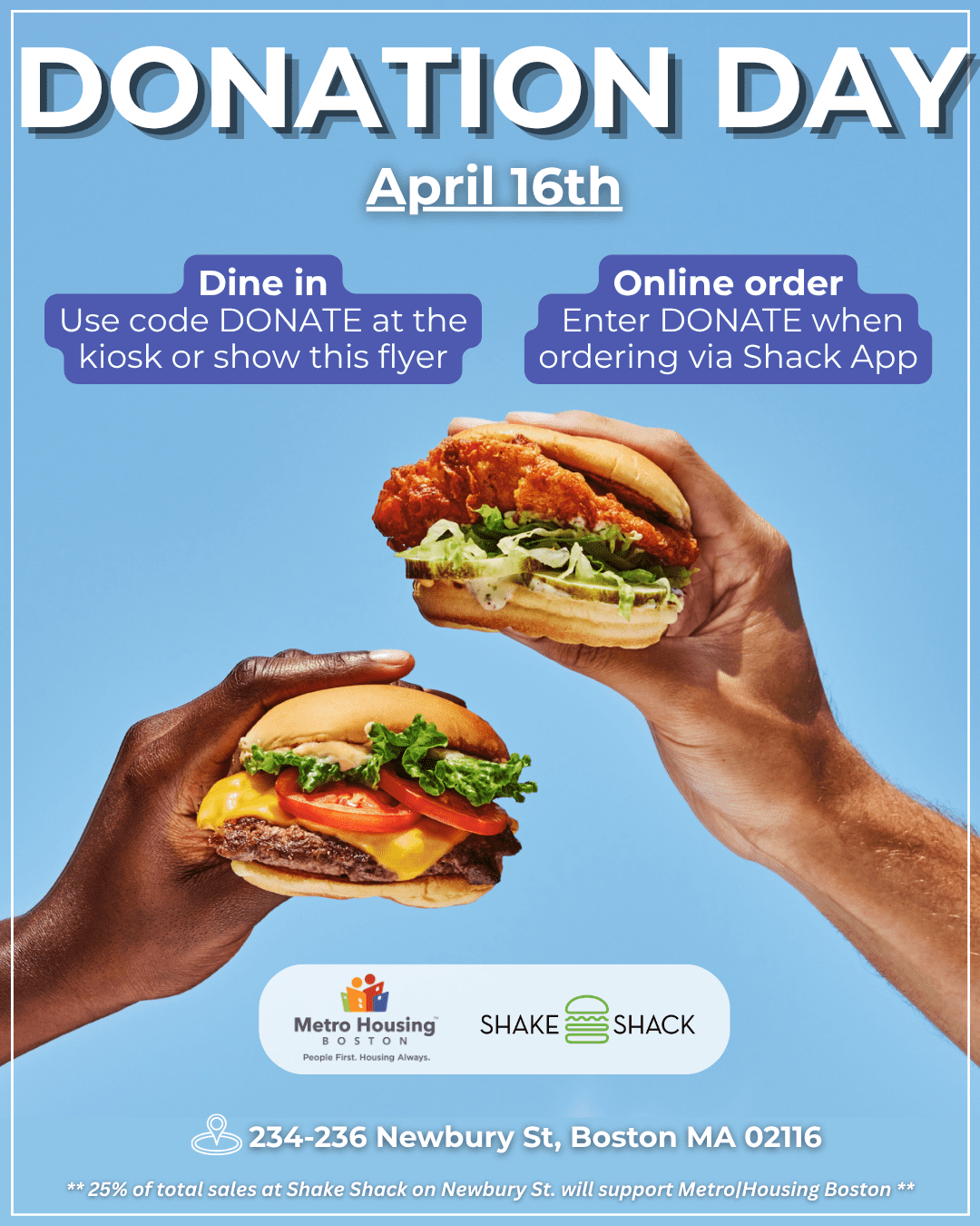 Shake Shack Donation Day